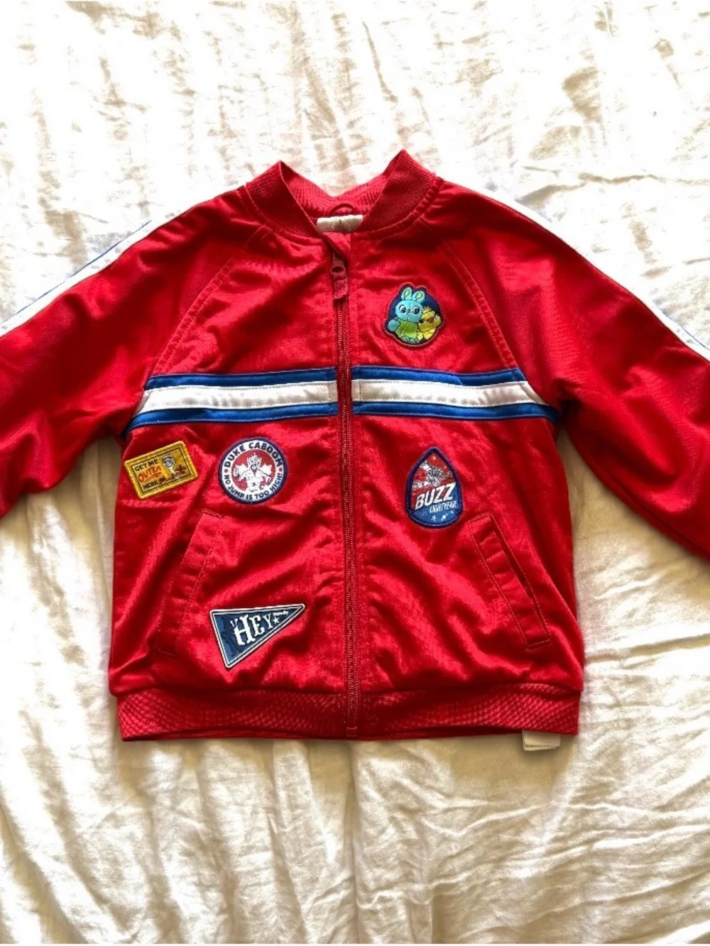 Disney Toy Story Red Kids Track Jacket with Zipper / size 4